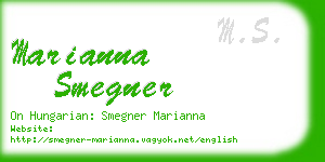 marianna smegner business card